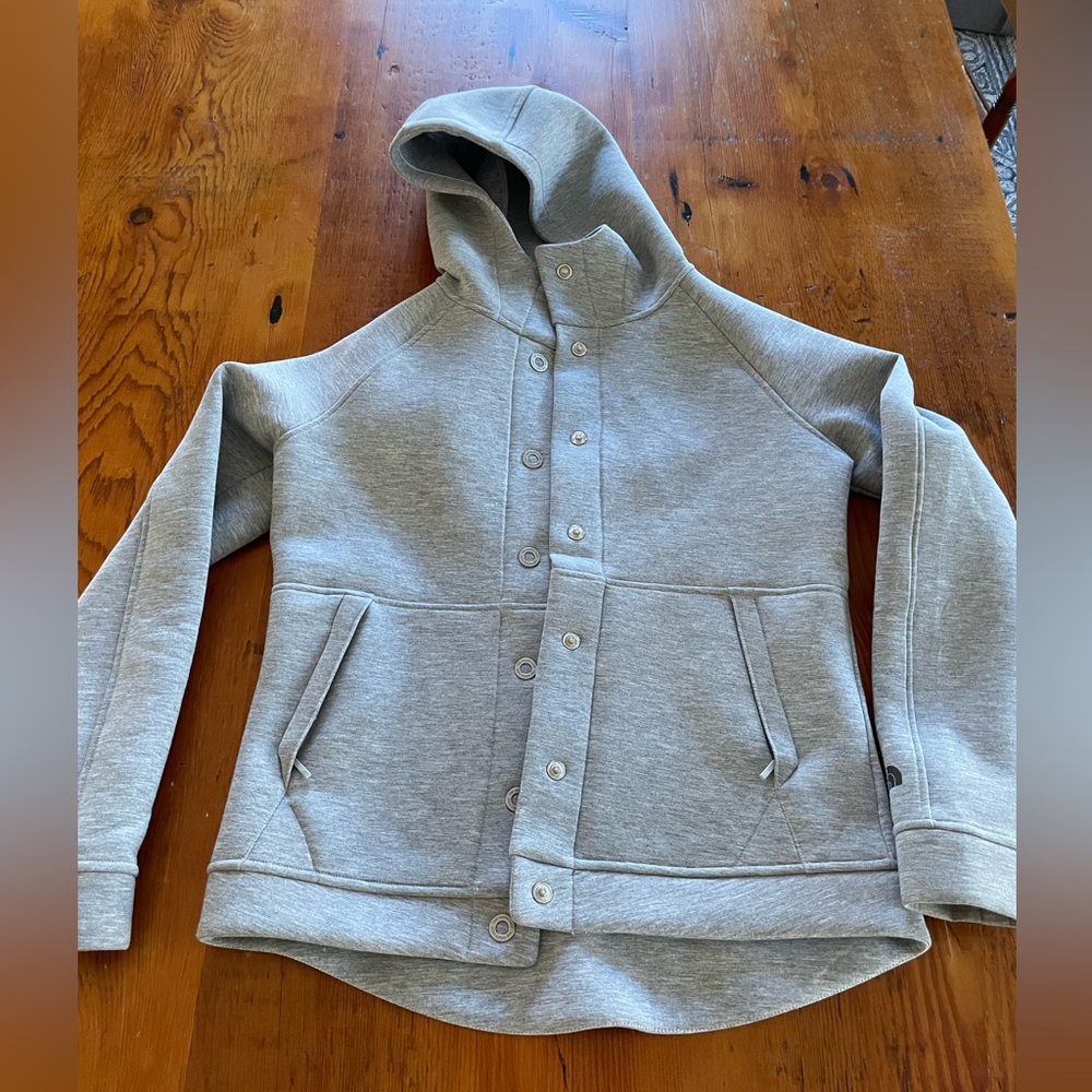 The North Face button down hooded jacket